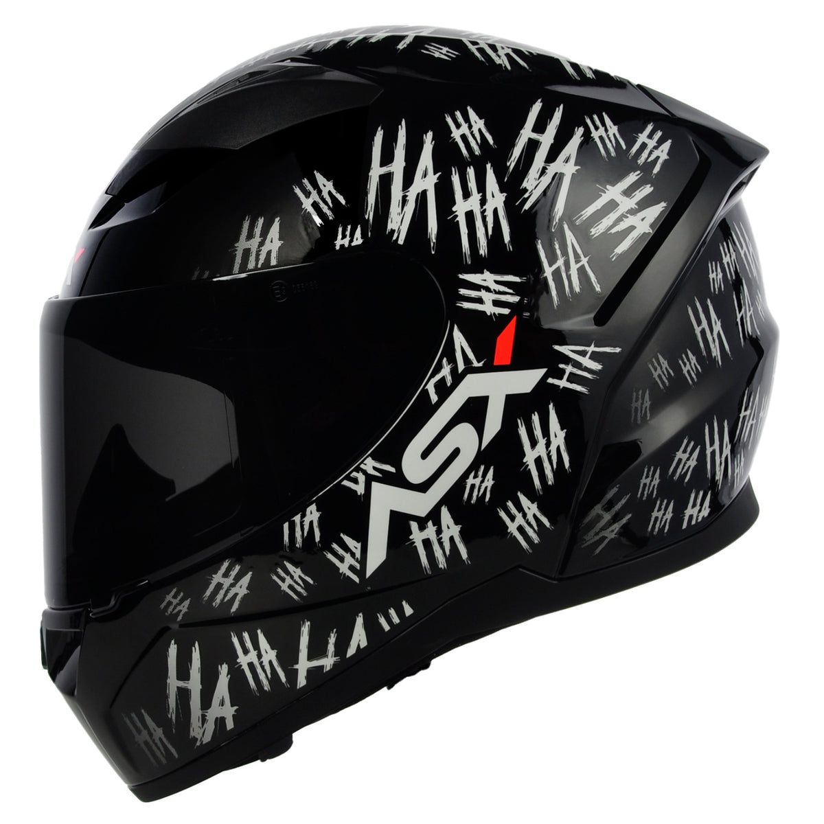 CAPACETE ASX CITY FUN BRILHO PRETO BRANCO