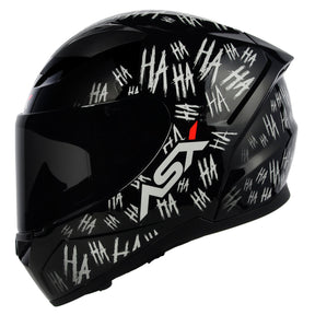 CAPACETE ASX CITY FUN BRILHO PRETO BRANCO