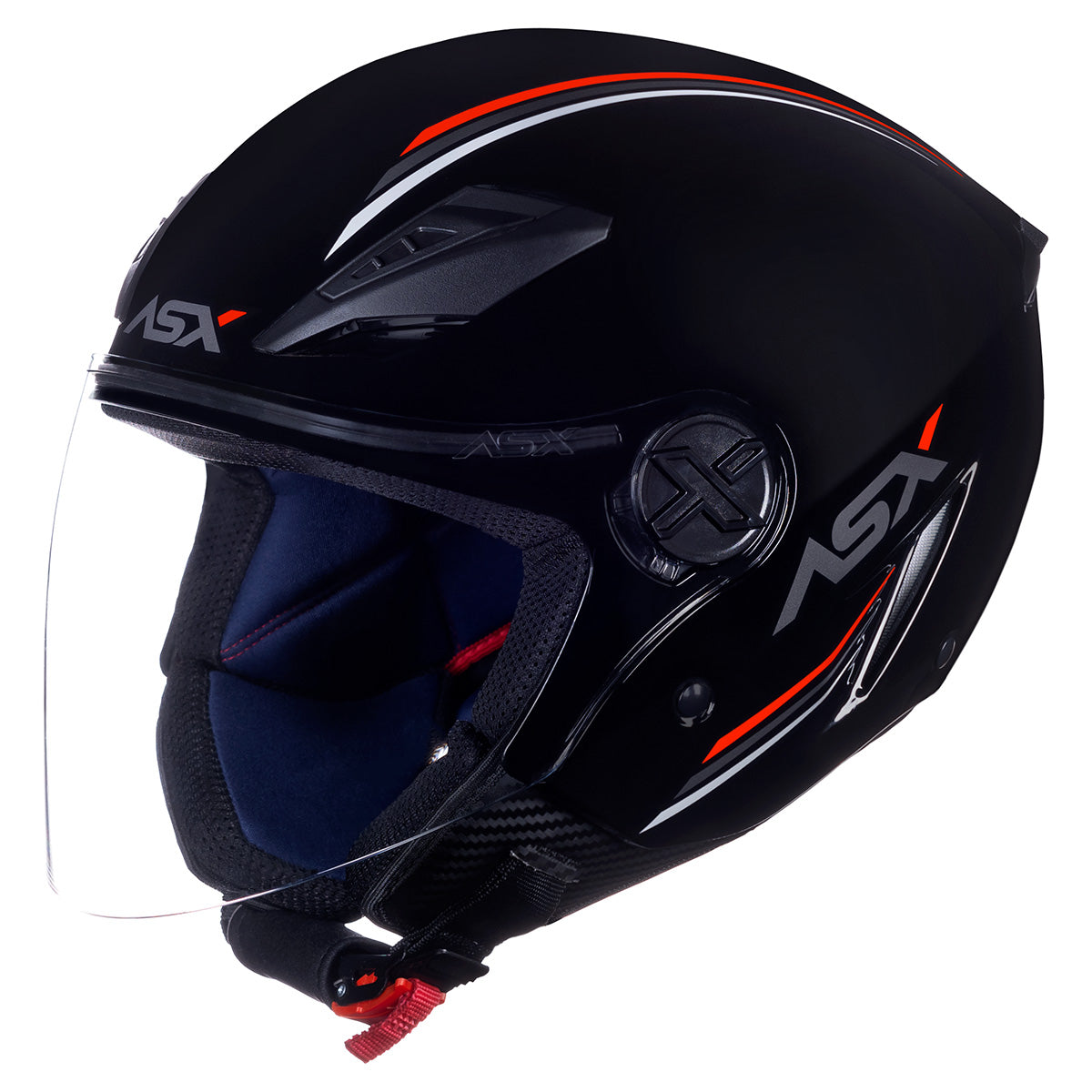 CAPACETE ASX CITY AIR SOLID BRILHO PRETO