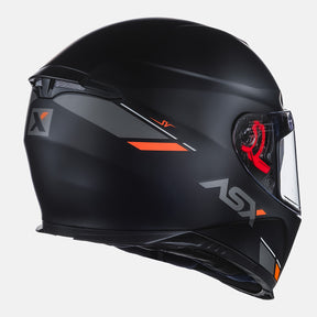 CAPACETE ASX EAGLE SV SOLID FOSCO PRETO GRAFITE VERMELHO