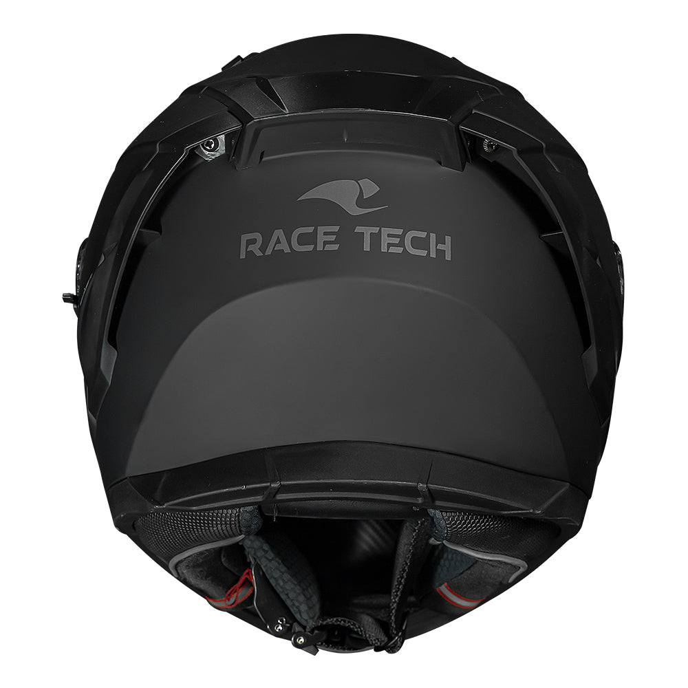 CAPACETE RACE TECH VOLT MONOCOLOR PRETO FOSCO + ÓCULOS INTERNO