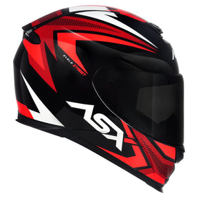 CAPACETE ASX EAGLE STREET BRILHO PRETO VERMELHO BRANCO