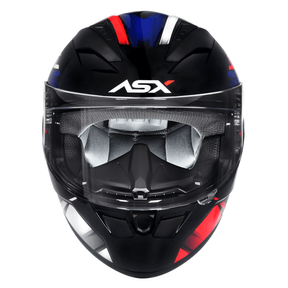 CAPACETE ASX CITY START BRILHO PRETO VERMELHO AZUL
