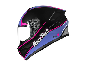 CAPACETE RACE TECH HIT PLUS PRETO E ROXO