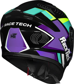 CAPACETE RACE TECH HIT DRAW PRETO E ROXO