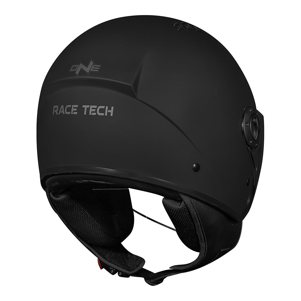 CAPACETE RACE TECH ONE MONOCOLOR PRETO FOSCO