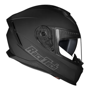 CAPACETE RACE TECH VOLT MONOCOLOR PRETO FOSCO + ÓCULOS INTERNO